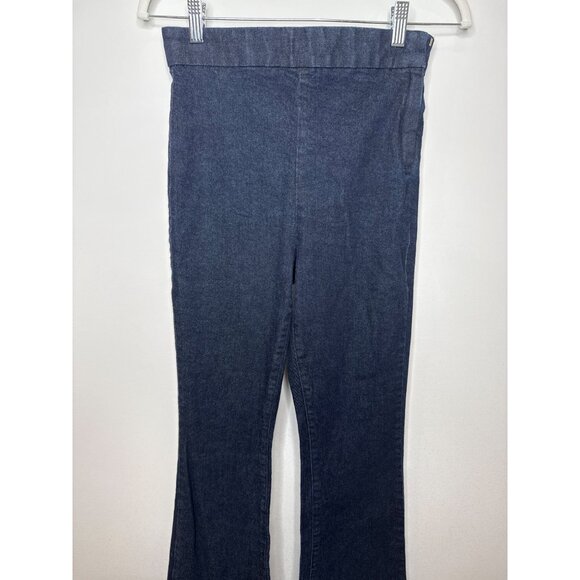 Express Super High Rise Flare Jeans Dark Wash Bootcut Stretch Denim Size 2R - Picture 6 of 14